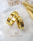 yellow gold wedding rings