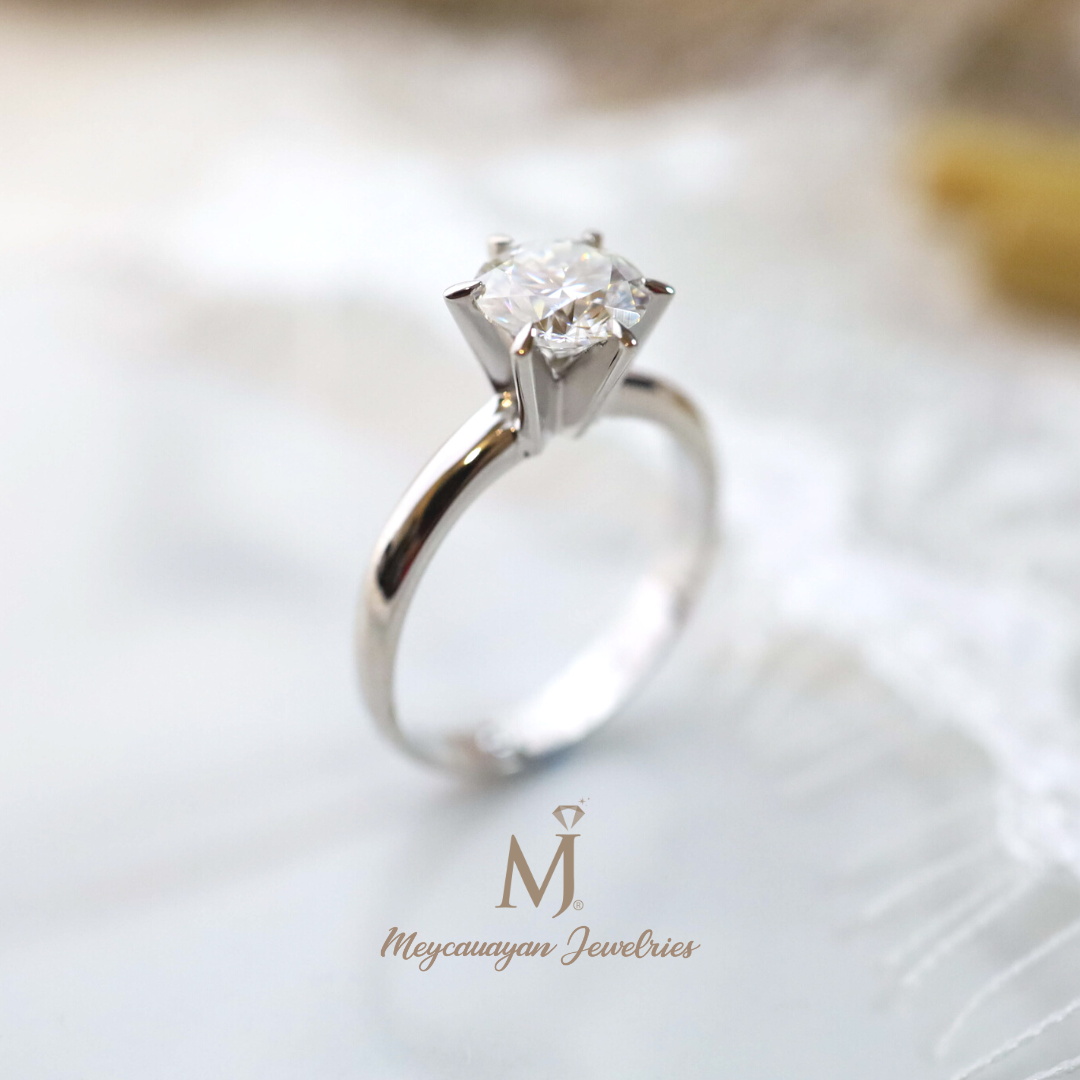 centered diamond engagement ring